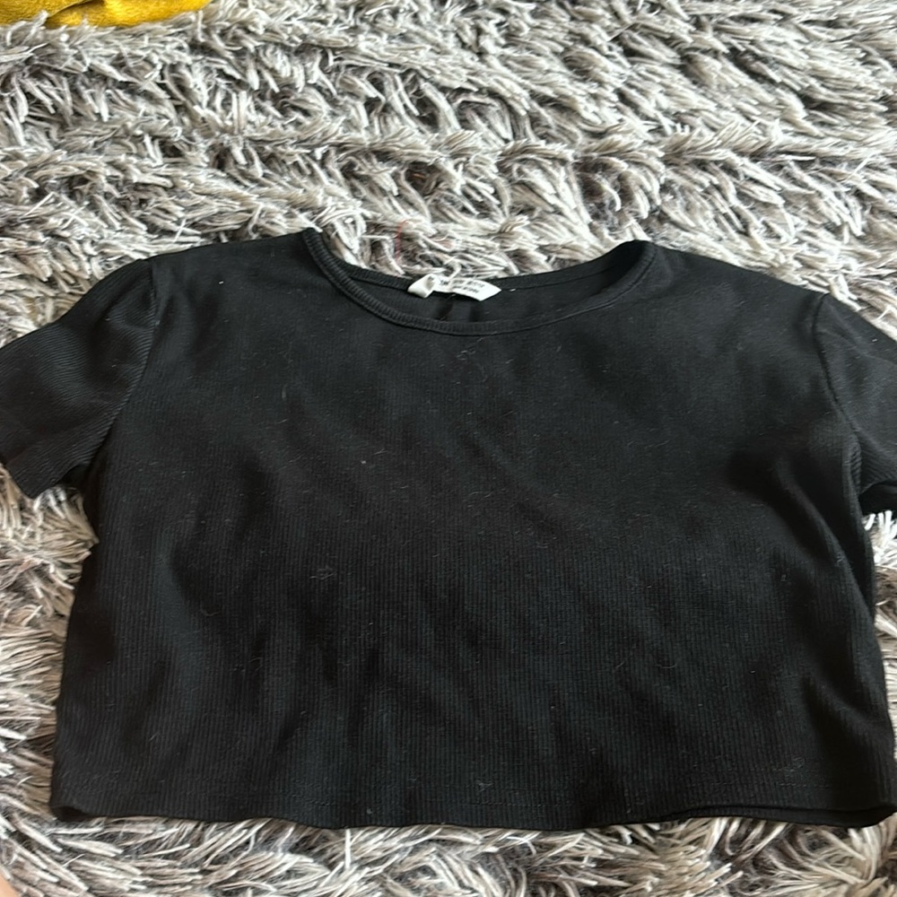 black Crop top